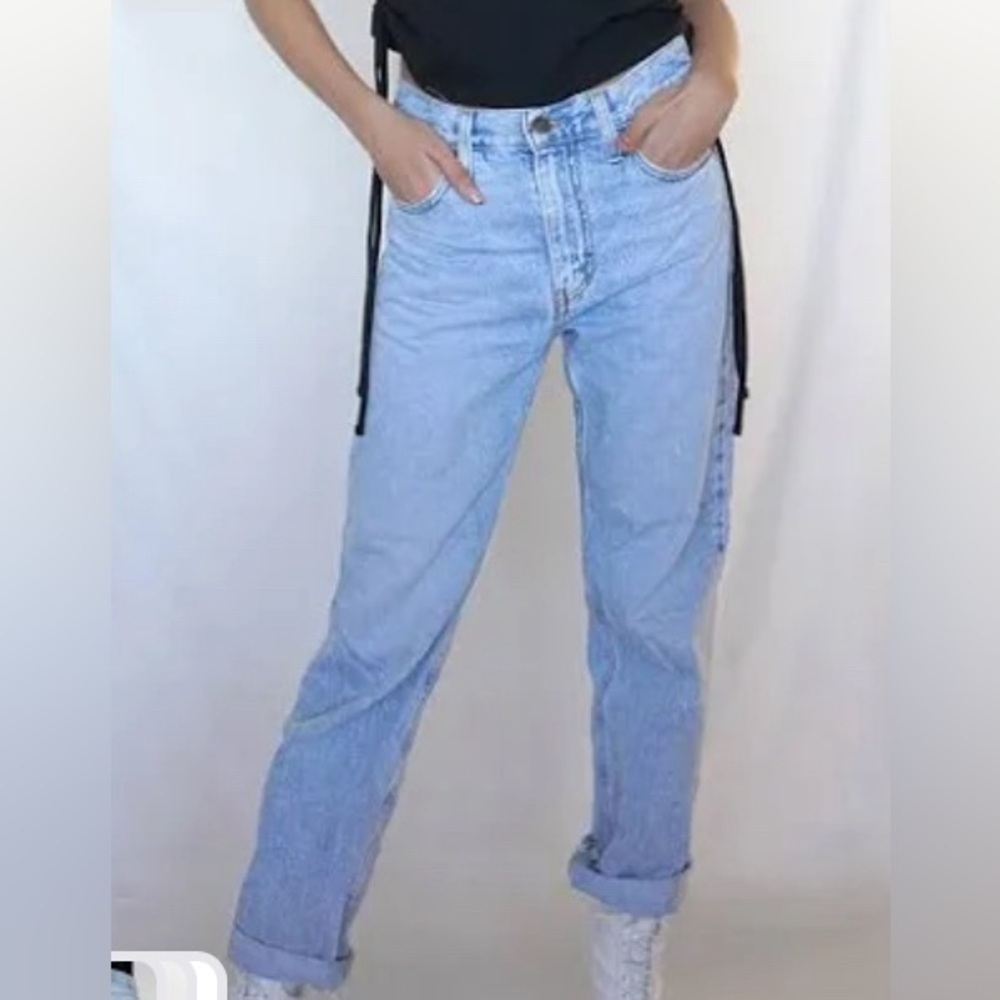 Vintage Banana Republic Light Wash High Waist Abeline Ranch Jean Mom Jeans Sz 8